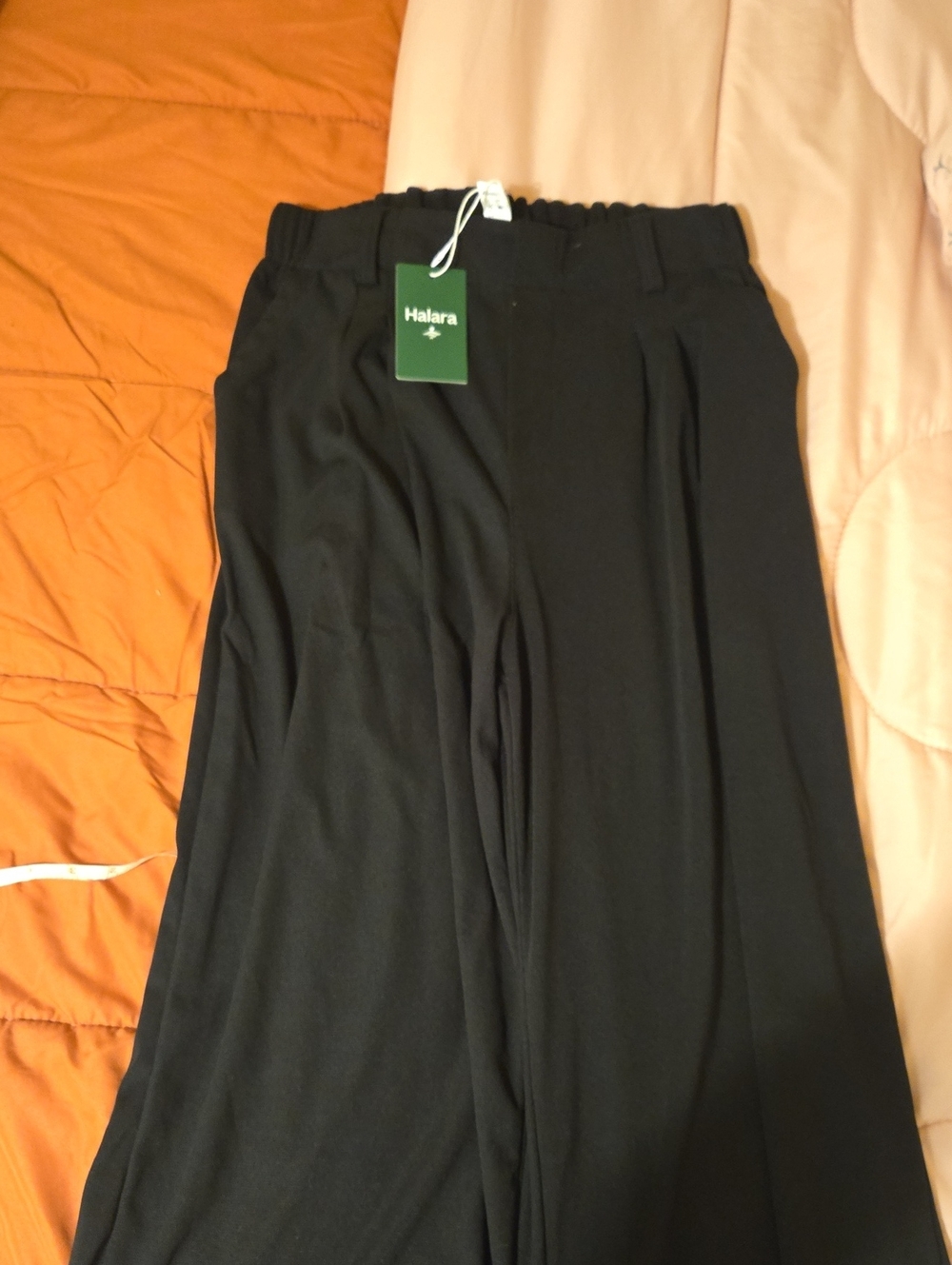 HALARA Black Maxi Skirt with Elastic Waistband